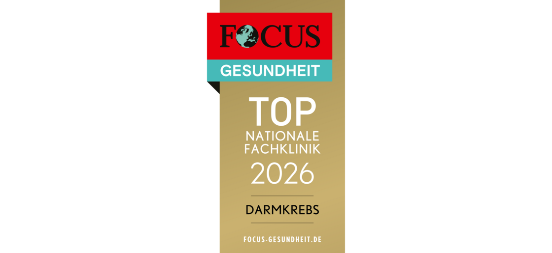 Focus-Siegel Nationale Fachklinik 2026 Darmkrebs