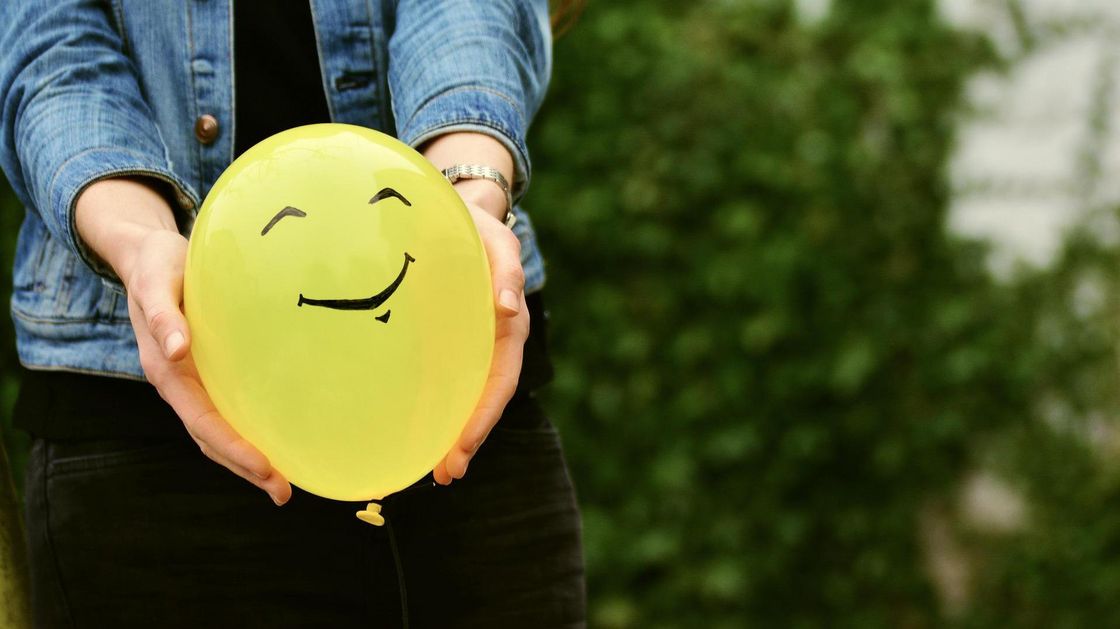 Luftballon mit Smiley